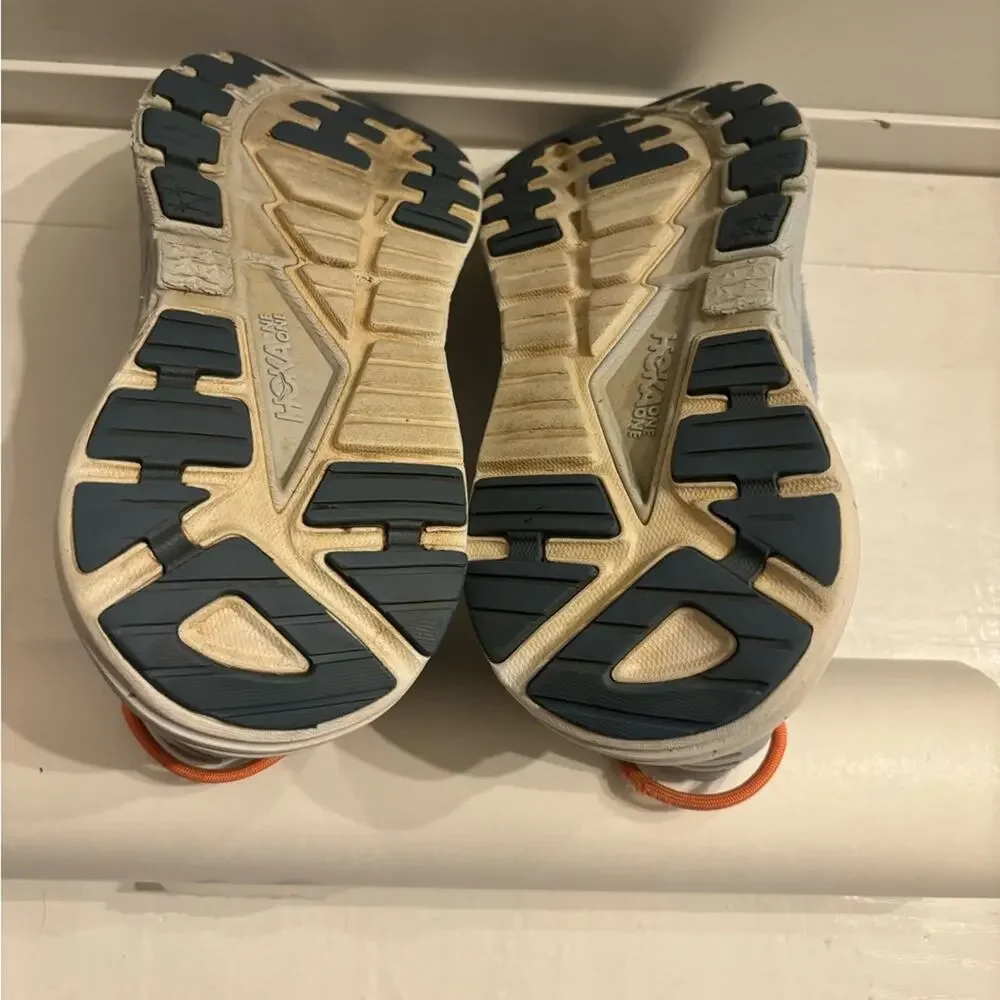Hoka One One Athletic Shoes in Blue and Orange